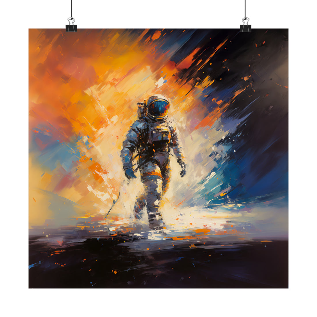 Space Astronaut Impressionism